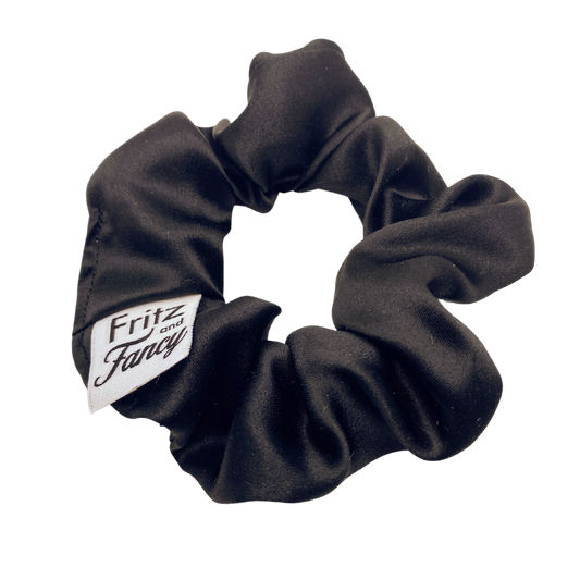 Black Silk Scrunchie