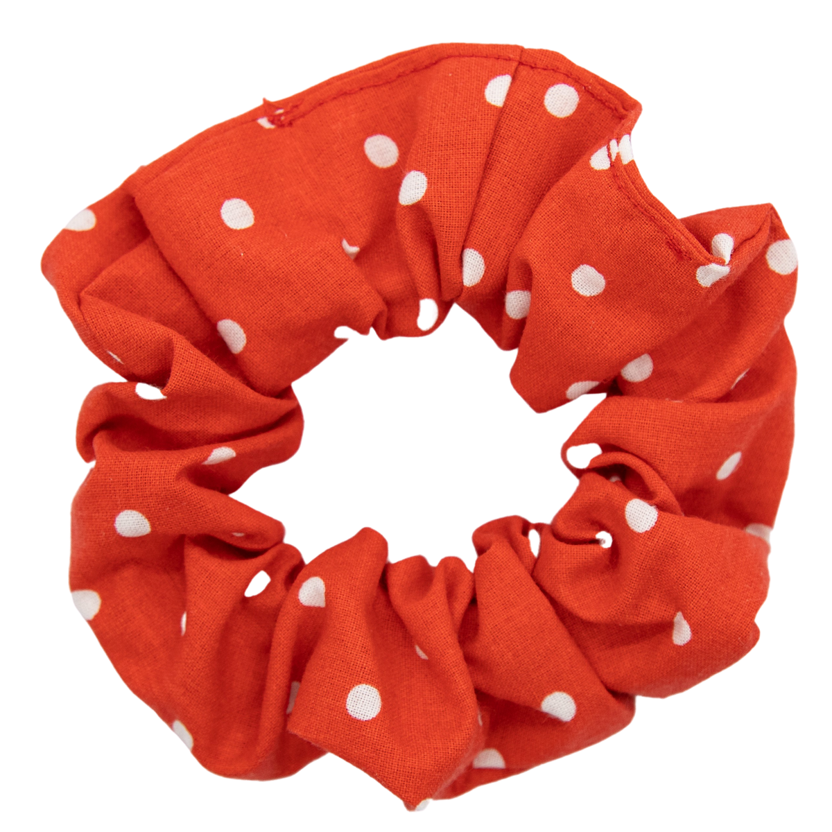 Red with White Polka Dots